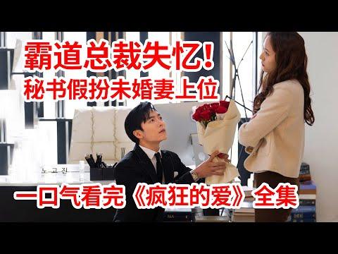 【脑弟】霸道总裁失忆！女秘书谎称未婚妻上位！一口气看完爱情喜剧《疯狂的爱》合集！金材昱、郑秀晶主演