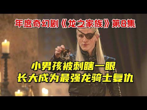 小男孩被刺瞎一眼！长大后成为最强龙骑士！以眼还眼！史诗奇幻大戏《龙之家族》第8集