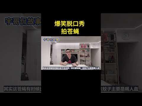 【宇哥爆笑脱口秀】史上最强神功！面膜纸拍苍蝇，不服不行！