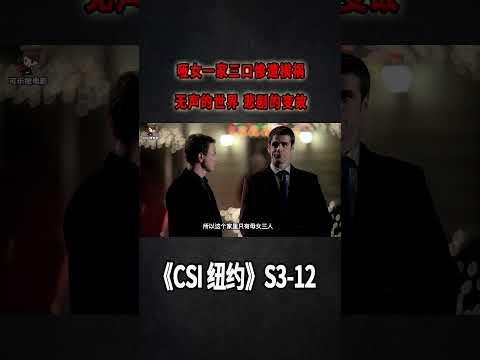 啞女一家三口慘遭橫禍，無聲的夜晚，悲劇的變故《C.S.I-NY》S3E12              #可樂撩電影 #美劇 #犯罪 #